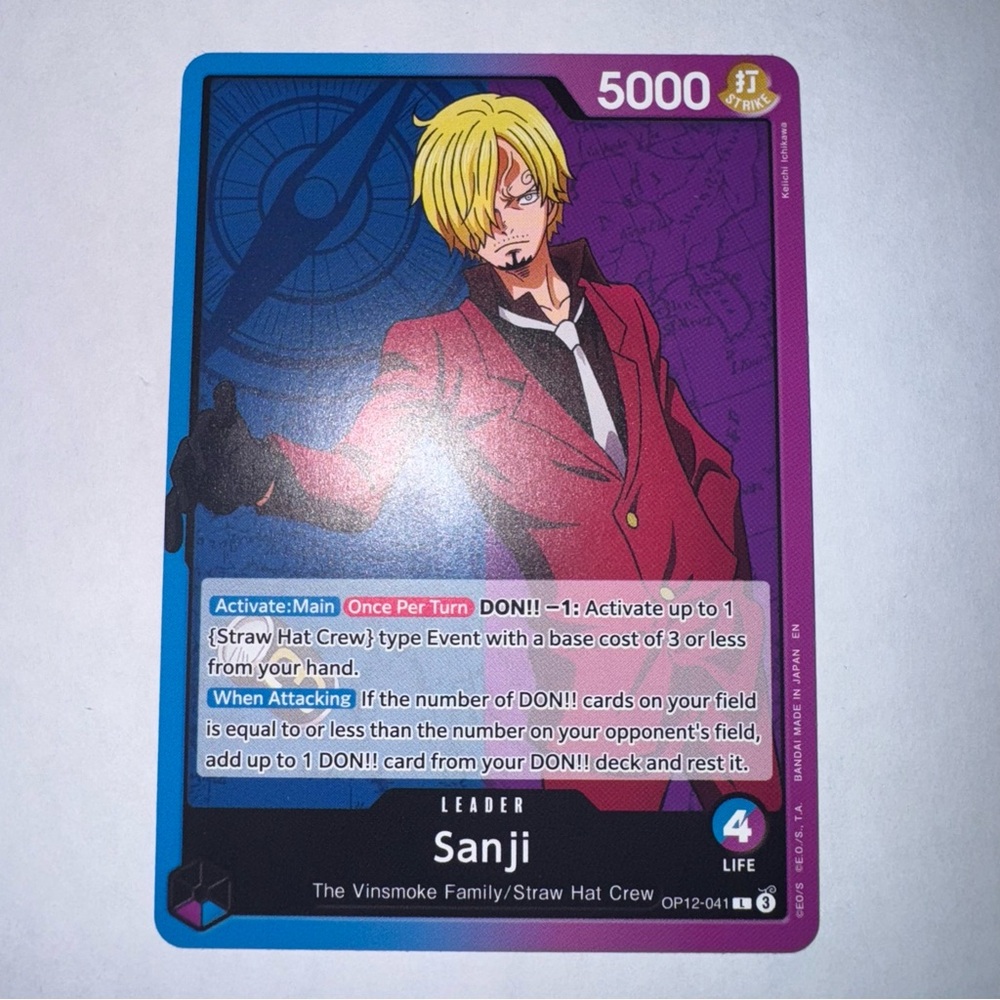 Sanji Leader OP12-041 - Legacy Of The Master - One Piece TCG NM